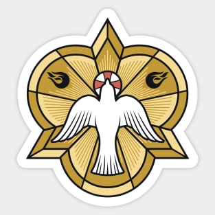 The image of a dove - a symbol of the Holy Spirit of God Sticker